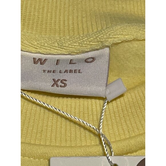 Wilo Wellness XS Sweatshirt & Shorts Activewear Set In Yellow & Light Blue - Picture 2 of 15